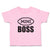 Toddler Clothes Mini Boss with Ogee Pattern Toddler Shirt Baby Clothes Cotton