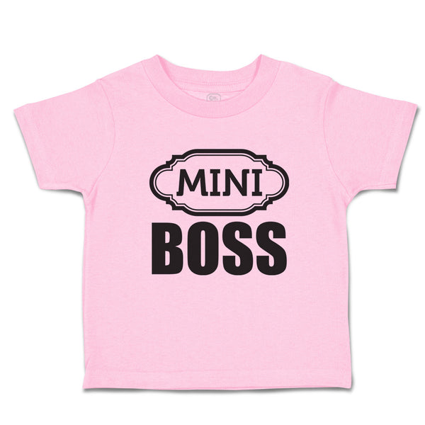 Toddler Clothes Mini Boss with Ogee Pattern Toddler Shirt Baby Clothes Cotton