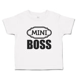 Toddler Clothes Mini Boss with Ogee Pattern Toddler Shirt Baby Clothes Cotton