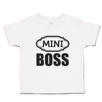 Toddler Clothes Mini Boss with Ogee Pattern Toddler Shirt Baby Clothes Cotton