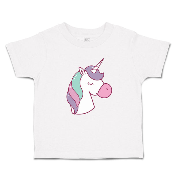 Toddler Girl Clothes Lovely Cute Sleepy Unicorn with Closed Eyes Toddler Shirt