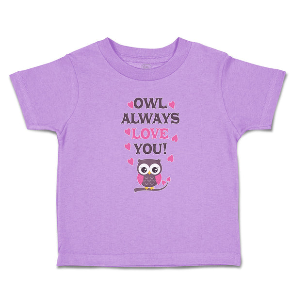 Owl Always Love You! Bird with Little Pink Hearts