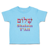 Toddler Clothes Shalom Y'All Peace Toddler Shirt Baby Clothes Cotton