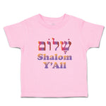 Toddler Clothes Shalom Y'All Peace Toddler Shirt Baby Clothes Cotton