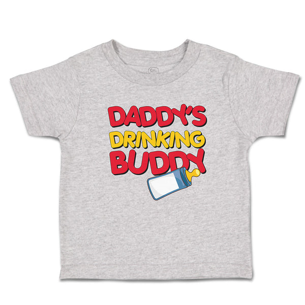 Cute Toddler Clothes Daddy's Drinking Buddy with Baby's Feeding Bottle Cotton