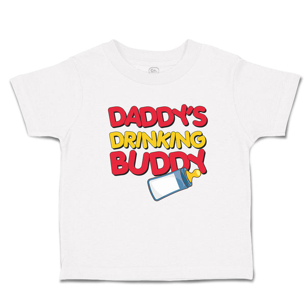 Cute Toddler Clothes Daddy's Drinking Buddy with Baby's Feeding Bottle Cotton