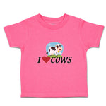 I Love Cows with Heart Domestic Animal