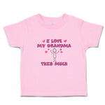 Toddler Clothes I Love My Grandma This Much Toddler Shirt Baby Clothes Cotton