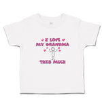 Toddler Clothes I Love My Grandma This Much Toddler Shirt Baby Clothes Cotton