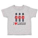 Cute Toddler Clothes Security Guard with Guns and I Love London with Heart