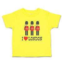 Cute Toddler Clothes Security Guard with Guns and I Love London with Heart
