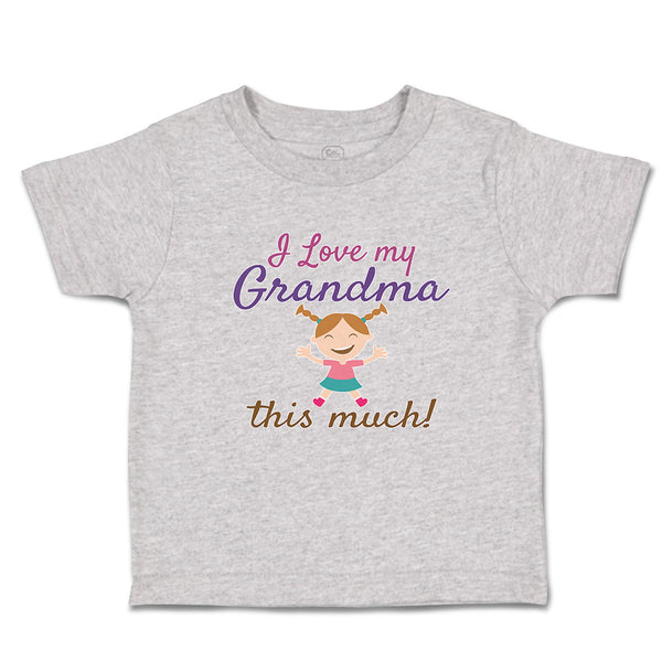 Toddler Clothes I Love My Grandma This Much Toddler Shirt Baby Clothes Cotton