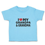 Toddler Clothes I Love My Grandpa & Grandma Toddler Shirt Baby Clothes Cotton