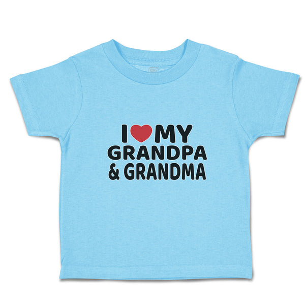 Toddler Clothes I Love My Grandpa & Grandma Toddler Shirt Baby Clothes Cotton