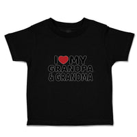 Toddler Clothes I Love My Grandpa & Grandma Toddler Shirt Baby Clothes Cotton