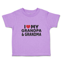 Toddler Clothes I Love My Grandpa & Grandma Toddler Shirt Baby Clothes Cotton