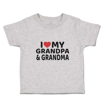 Toddler Clothes I Love My Grandpa & Grandma Toddler Shirt Baby Clothes Cotton