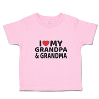 Toddler Clothes I Love My Grandpa & Grandma Toddler Shirt Baby Clothes Cotton