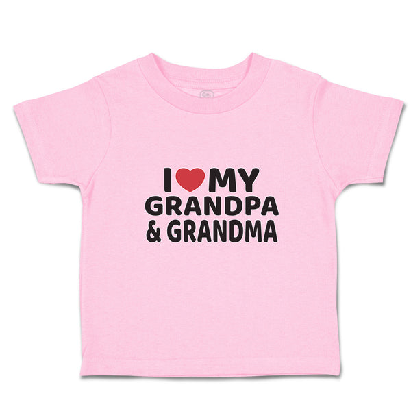 Toddler Clothes I Love My Grandpa & Grandma Toddler Shirt Baby Clothes Cotton