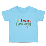 Toddler Clothes I Love My Granny with Hand Print Toddler Shirt Cotton