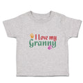 Toddler Clothes I Love My Granny with Hand Print Toddler Shirt Cotton