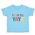 Toddler Clothes I Love My Yaya Toddler Shirt Baby Clothes Cotton