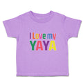 Toddler Clothes I Love My Yaya Toddler Shirt Baby Clothes Cotton