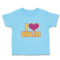 Toddler Clothes I Love Ukulele Toddler Shirt Baby Clothes Cotton