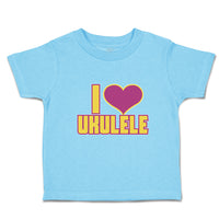 Toddler Clothes I Love Ukulele Toddler Shirt Baby Clothes Cotton