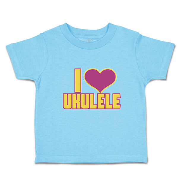 Toddler Clothes I Love Ukulele Toddler Shirt Baby Clothes Cotton