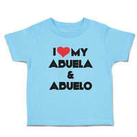 Toddler Clothes I Love My Abuela & Abuelo Toddler Shirt Baby Clothes Cotton