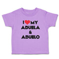 Toddler Clothes I Love My Abuela & Abuelo Toddler Shirt Baby Clothes Cotton