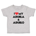 Toddler Clothes I Love My Abuela & Abuelo Toddler Shirt Baby Clothes Cotton