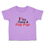 Toddler Clothes I Love My Nana & Pop Pop Toddler Shirt Baby Clothes Cotton