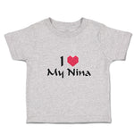 Toddler Clothes I Love My Nina Toddler Shirt Baby Clothes Cotton