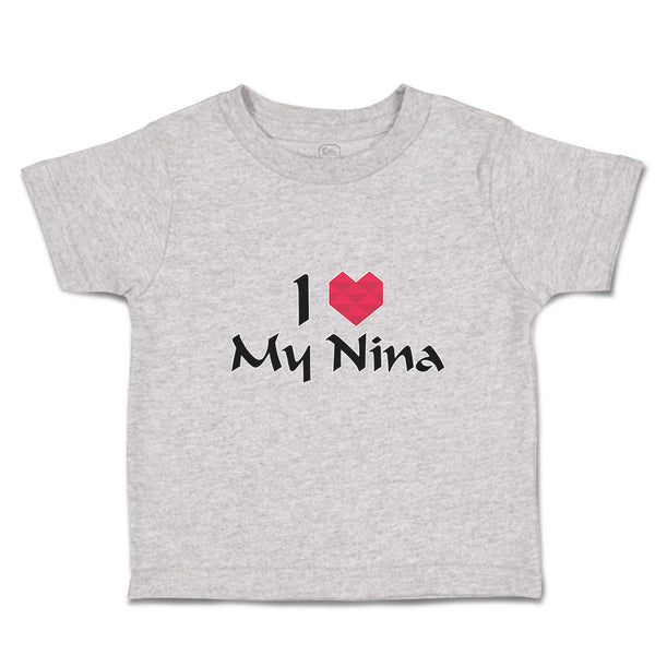 Toddler Clothes I Love My Nina Toddler Shirt Baby Clothes Cotton