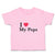 Toddler Clothes I Love My Pops Toddler Shirt Baby Clothes Cotton