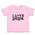 Toddler Clothes I Love Papa Toddler Shirt Baby Clothes Cotton
