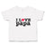Toddler Clothes I Love Papa Toddler Shirt Baby Clothes Cotton