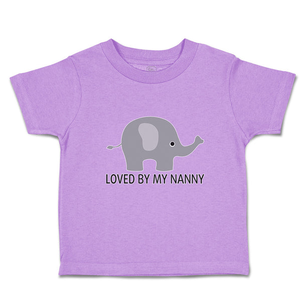 Toddler Clothes Loved by My Nanny An Elephant Toddler Shirt Baby Clothes Cotton