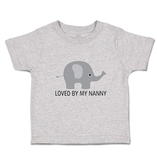 Toddler Clothes Loved by My Nanny An Elephant Toddler Shirt Baby Clothes Cotton