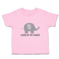 Toddler Clothes Loved by My Nanny An Elephant Toddler Shirt Baby Clothes Cotton