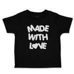 Toddler Clothes Made with Love with Silhouette Heart Toddler Shirt Cotton