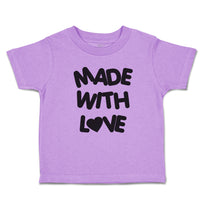 Toddler Clothes Made with Love with Silhouette Heart Toddler Shirt Cotton