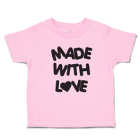 Toddler Clothes Made with Love with Silhouette Heart Toddler Shirt Cotton