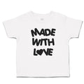 Toddler Clothes Made with Love with Silhouette Heart Toddler Shirt Cotton