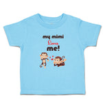 Toddler Clothes My Mimi Loves Me! Monkey's Love for Her Child with Hearts Cotton