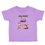 Toddler Clothes My Mimi Loves Me! Monkey's Love for Her Child with Hearts Cotton