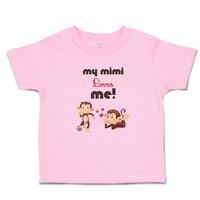 Toddler Clothes My Mimi Loves Me! Monkey's Love for Her Child with Hearts Cotton