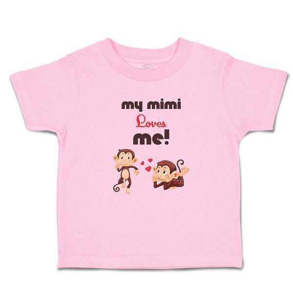 Toddler Clothes My Mimi Loves Me! Monkey's Love for Her Child with Hearts Cotton